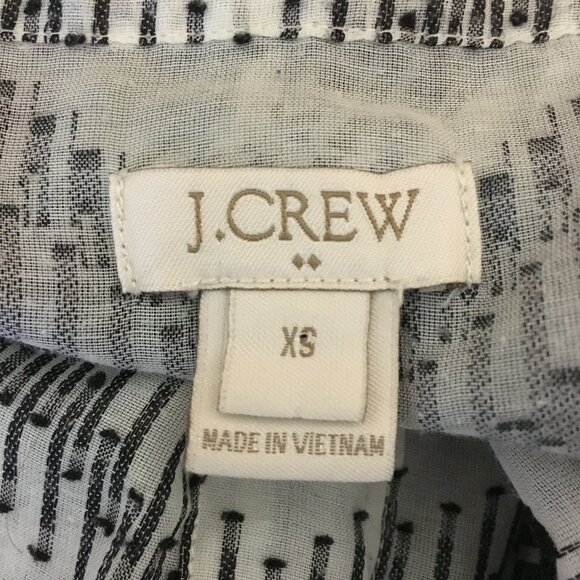 J. Crew Factory Zig Zag Clip Dot Popover Top - Picture 10 of 16